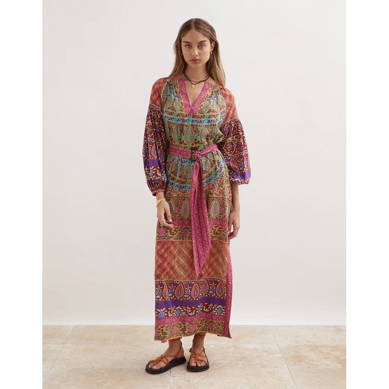 Es Canar Maxi Smock Dress