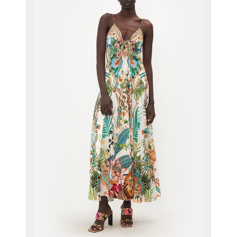 Long Dress with Tie Front, Royalty Loyalty