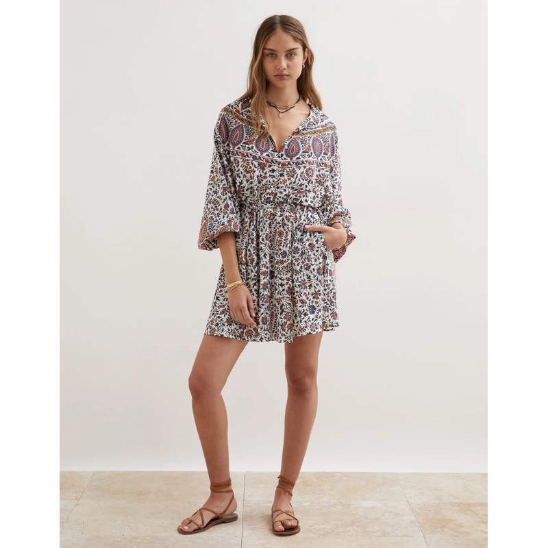 Verbena Collar Short Dress