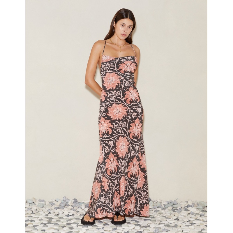Indira Silk Bias Slip Dress