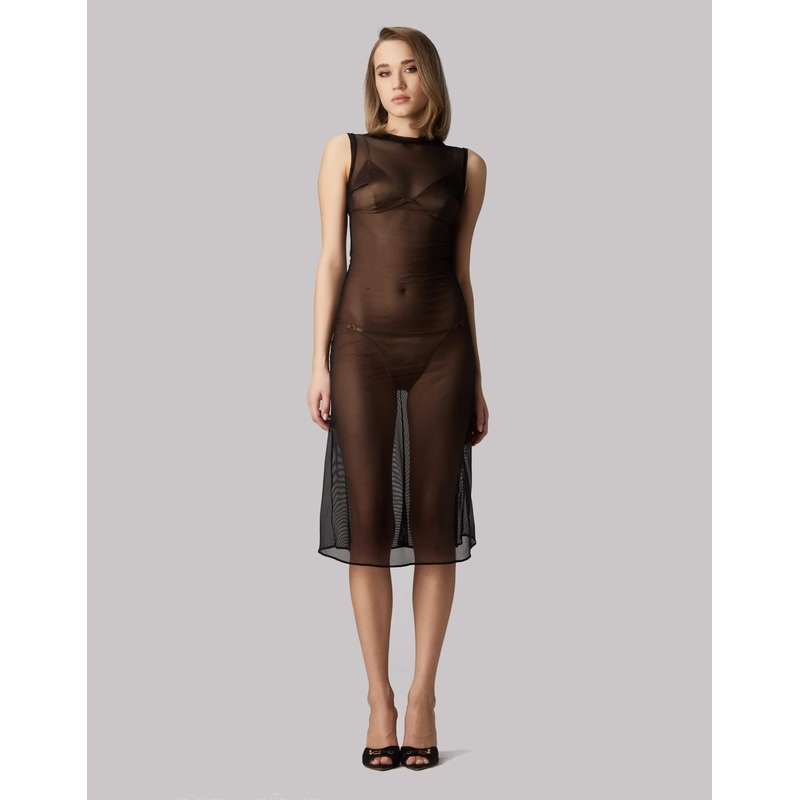 Sheer Dress Black