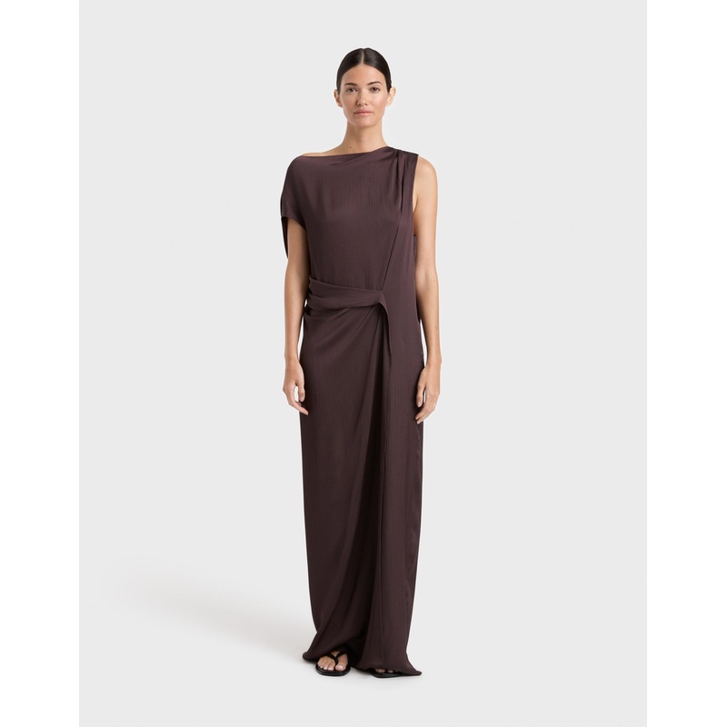 Ardea Draped Dress Mocha