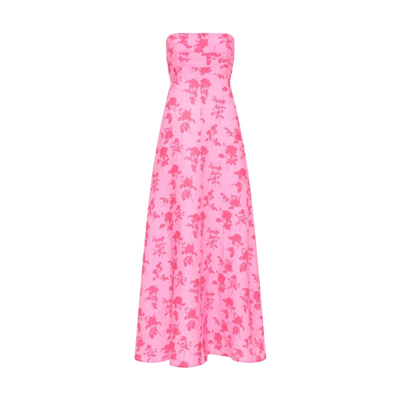 Primrose Dress Pink Floral Press