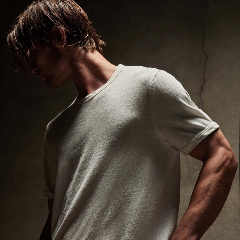 Slub Jersey Short Sleeve Crew - White