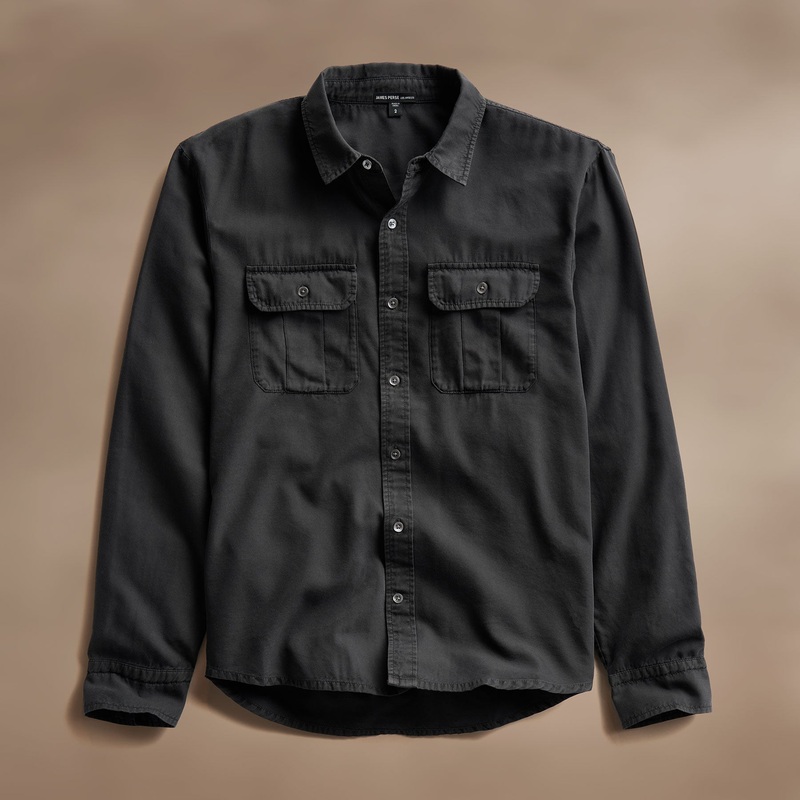 Cotton Wool Utility Shirt - Magma Pigment