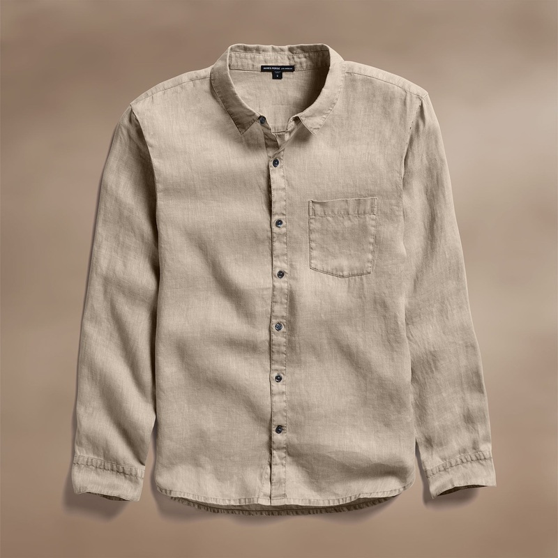 Lightweight Linen Shirt - Overcast Pigment