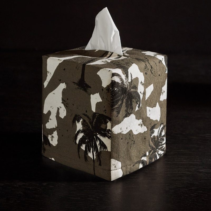 Palm Camo Tissue Box Cover - Jungle