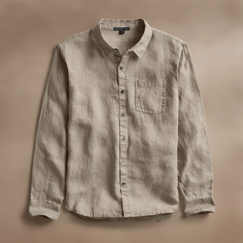 Lightweight Linen Shirt - Mineral Pigment